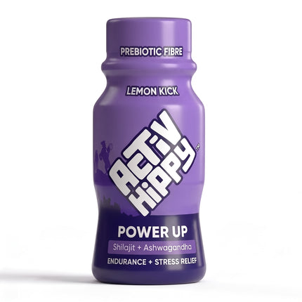 ActivHippy PowerUp Himalayan Shilajit & Ashwagandha Shots | For Energy, Stamina, Muscle Endurance & Stress Relief | Ready to Drink shots |