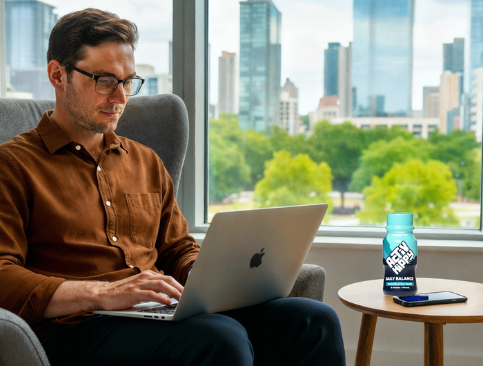 <h5>Our Story</h5><h2><em>SCIENCE-BACKED. </em>DESIGNED FOR REAL LIFE.</h2><p>We know life doesn’t slow down. Meals become quick bites, and “healthy” often means expensive options. That’s why we created Active Hippy—to make real, functional wellness simple and enjoyable.</p><h4>The Activ Hippy Approach!</h4><p>Each shot blends essential nutrients, real fruit, and natural extracts, delivering science-backed nutrition that fits seamlessly into daily routines. Wellness, made effortless.</p>
